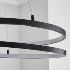 Menton Integrated LED Swirl Hoop Semi Flush Ceiling Light 16 Menton Integrated LED Swirl Hoop Semi Flush Ceiling Light -Dunelm 30798593 alt02