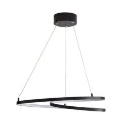 Menton Integrated LED Swirl Hoop Semi Flush Ceiling Light 18 Menton Integrated LED Swirl Hoop Semi Flush Ceiling Light -Dunelm 30798593 alt04