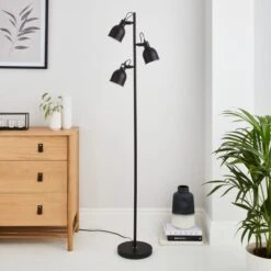 Issac 3 Light Floor Lamp -Dunelm 30798595 alt01