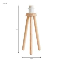 Tripod Paint Your Own Table Lamp Base 13 Tripod Paint Your Own Table Lamp Base -Dunelm 30798603 alt05