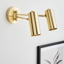 Leila Dual Spotlight Wall Light -Dunelm 30798614 alt01