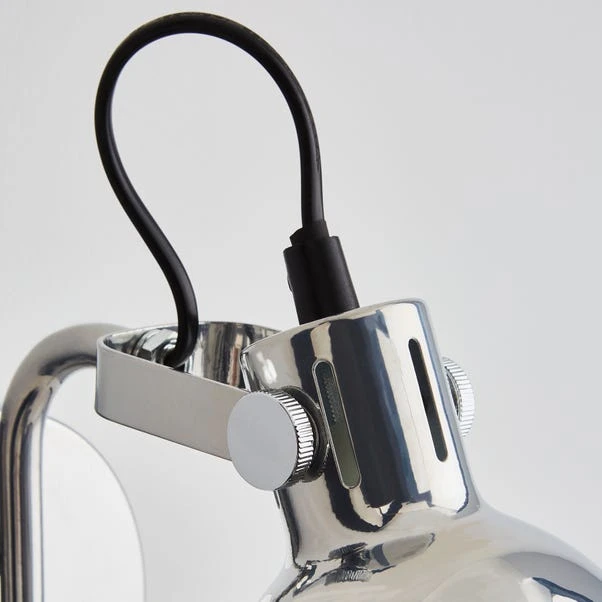 Issac Chrome Effect Plug In Wall Light 5 Issac Chrome Effect Plug In Wall Light - Image 3