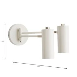 Leila Dual Spotlight Wall Light -Dunelm 30798626 alt06