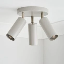 Leila 3 Light Semi Flush Spotlight -Dunelm 30798628 alt01