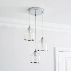 Lenny 3 Light Cluster Ceiling Light 21 Lenny 3 Light Cluster Ceiling Light -Dunelm 30798651 alt01