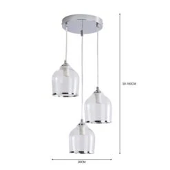 Lenny 3 Light Cluster Ceiling Light 25 Lenny 3 Light Cluster Ceiling Light -Dunelm 30798651 alt05