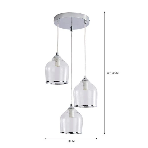 Lenny 3 Light Cluster Ceiling Light 14 Lenny 3 Light Cluster Ceiling Light - Image 12