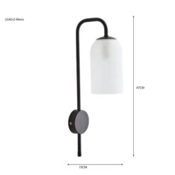 Palazzo Plug In Wall Light 26 Palazzo Plug In Wall Light -Dunelm 30798683 alt05