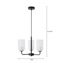 Palazzo 3 Light Ceiling Light -Dunelm 30798684 alt05