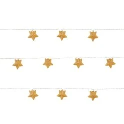 Gold Metal Mesh Star LED String Lights 11 Gold Metal Mesh Star LED String Lights -Dunelm 30798954 alt04