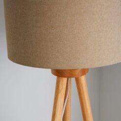 Jandia Wooden Tripod Floor Lamp -Dunelm 30801900 alt03