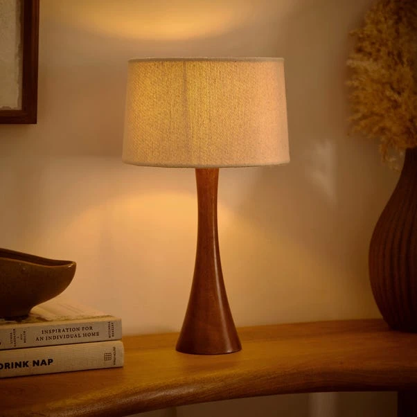 Nala Mango Wood Table Lamp 4 Nala Mango Wood Table Lamp - Image 2