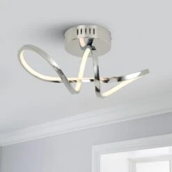 Octtava LED Semi Flush Ceiling Fitting