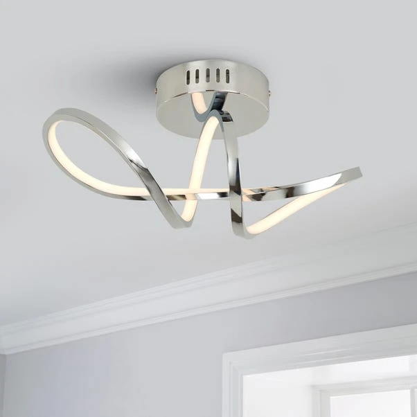 Octtava LED Semi Flush Ceiling Fitting 3 Octtava LED Semi Flush Ceiling Fitting