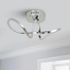 Octtava LED Semi Flush Ceiling Fitting 7 Octtava LED Semi Flush Ceiling Fitting -Dunelm 30807934 alt01