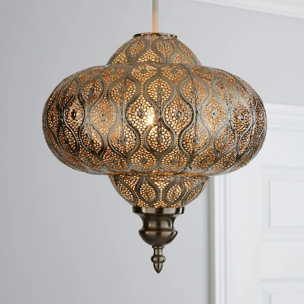 Lucena Fretwork Easy Fit Pendant Shade 3 Lucena Fretwork Easy Fit Pendant Shade
