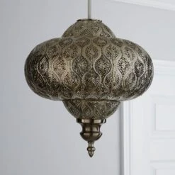 Lucena Fretwork Easy Fit Pendant Shade 11 Lucena Fretwork Easy Fit Pendant Shade -Dunelm 30808816 alt01