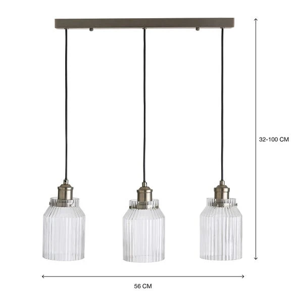 Tobias 3 Light Diner Ceiling Light 8 Tobias 3 Light Diner Ceiling Light - Image 6