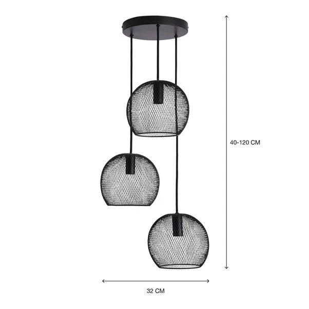 Harrison 3 Light Cluster Ceiling Light 8 Harrison 3 Light Cluster Ceiling Light - Image 6
