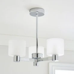 Erin 3 Light Semi Flush Ceiling Light 26 Erin 3 Light Semi Flush Ceiling Light -Dunelm 30818153 alt01