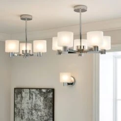 Erin 3 Light Semi Flush Ceiling Light 31 Erin 3 Light Semi Flush Ceiling Light -Dunelm 30818153 alt06