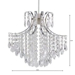 Sheridan Jewel Easy Fit Chandelier Pendant Shade -Dunelm 30823725 alt04