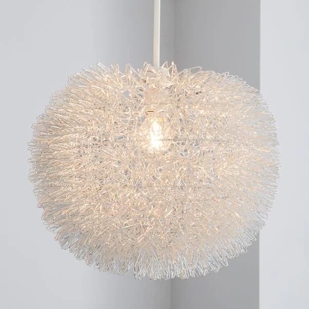 Urchin Ball Silver Easy Fit Pendant Shade 3 Urchin Ball Silver Easy Fit Pendant Shade