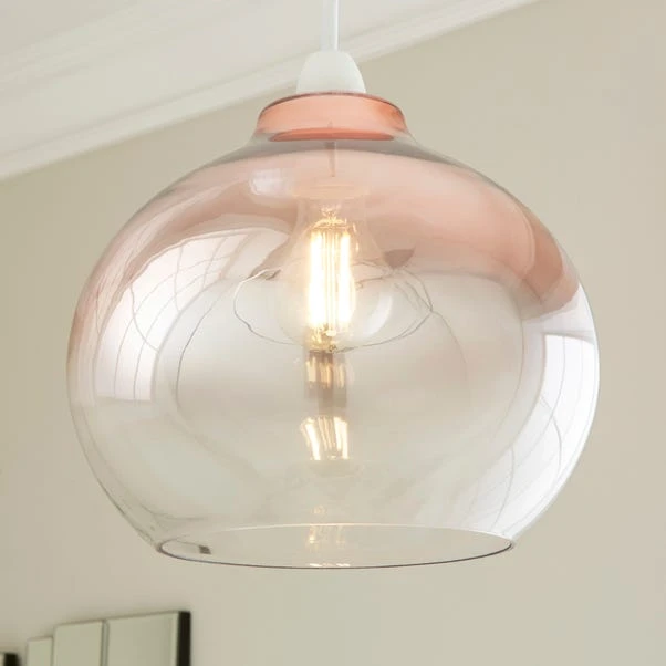 Nivala Metallic Ombre Copper Glass Easy Fit Pendant Shade 3 Nivala Metallic Ombre Copper Glass Easy Fit Pendant Shade