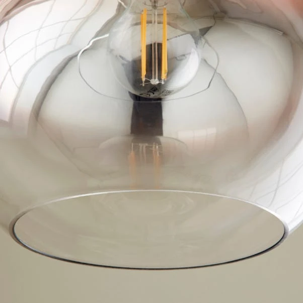 Nivala Metallic Ombre Copper Glass Easy Fit Pendant Shade 5 Nivala Metallic Ombre Copper Glass Easy Fit Pendant Shade - Image 3