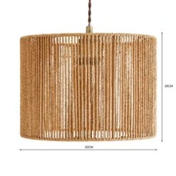 Kabir String Easy Fit Drum Pendant Shade -Dunelm 30833686 alt08
