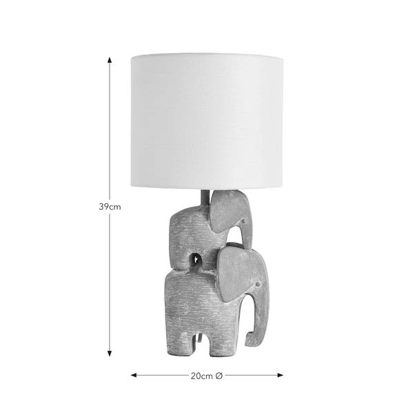 Stacked Elephant Table Lamp 7 Stacked Elephant Table Lamp - Image 5