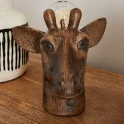 Giraffe Head Table Lamp 11 Giraffe Head Table Lamp -Dunelm 30833931 alt02