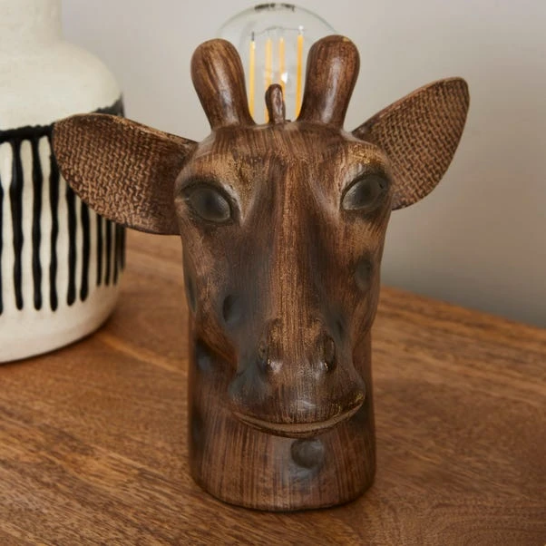 Giraffe Head Table Lamp 5 Giraffe Head Table Lamp - Image 3