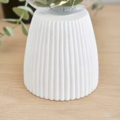 Faux Terrarium Ribbed Battery Table Lamp -Dunelm 30833934 alt01