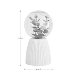 Faux Terrarium Ribbed Battery Table Lamp -Dunelm 30833934 alt03