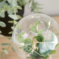 Faux Terrarium Ribbed Battery Table Lamp -Dunelm 30833935 alt02