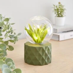 Faux Terrarium Geometric Battery Table Lamp 20 Faux Terrarium Geometric Battery Table Lamp -Dunelm 30833944