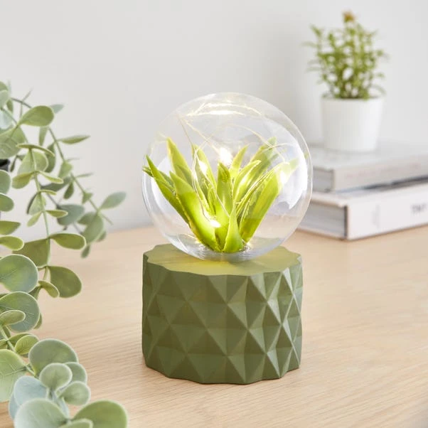 Faux Terrarium Geometric Battery Table Lamp 9 Faux Terrarium Geometric Battery Table Lamp - Image 7
