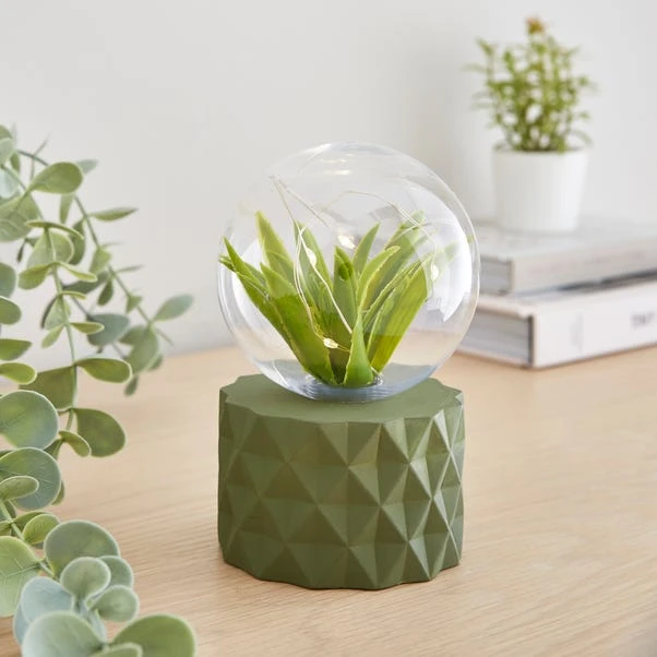 Faux Terrarium Geometric Battery Table Lamp 10 Faux Terrarium Geometric Battery Table Lamp - Image 8