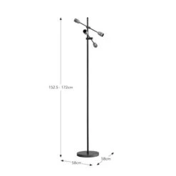 Marsden Industrial 4 Light Floor Lamp 13 Marsden Industrial 4 Light Floor Lamp -Dunelm 30833975 alt04