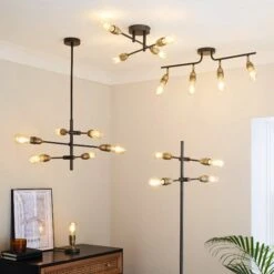 Marsden Industrial 4 Light Floor Lamp 15 Marsden Industrial 4 Light Floor Lamp -Dunelm 30833975 alt09