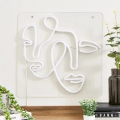 Faces Neon Sign 9 Faces Neon Sign -Dunelm 30833991 alt01