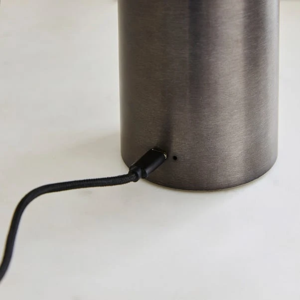 Dorien Glass Rechargeable Table Lamp 6 Dorien Glass Rechargeable Table Lamp - Image 4