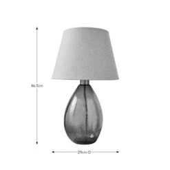 Fentress Large Recycled Glass Table Lamp 13 Fentress Large Recycled Glass Table Lamp -Dunelm 30834005 alt09