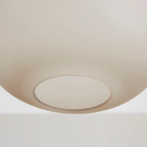 Lixue Recycled Glass Frosted Smoked Flush Ceiling Light 5 Lixue Recycled Glass Frosted Smoked Flush Ceiling Light - Image 3