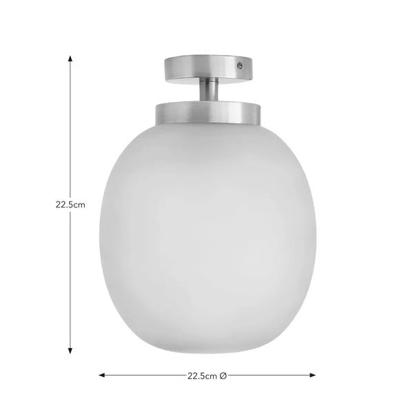 Lixue Recycled Glass Frosted Smoked Flush Ceiling Light 7 Lixue Recycled Glass Frosted Smoked Flush Ceiling Light - Image 5