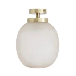 Lixue Recycled Glass Frosted Smoked Flush Ceiling Light 13 Lixue Recycled Glass Frosted Smoked Flush Ceiling Light -Dunelm 30834012 alt05