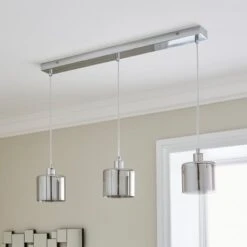 Erin 3 Light Diner Ceiling Light 9 Erin 3 Light Diner Ceiling Light -Dunelm 30834014 alt01