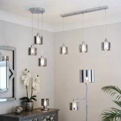 Erin 3 Light Diner Ceiling Light 13 Erin 3 Light Diner Ceiling Light -Dunelm 30834014 alt09