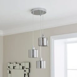 Erin 3 Light Cluster Ceiling Light 9 Erin 3 Light Cluster Ceiling Light -Dunelm 30834015 alt01